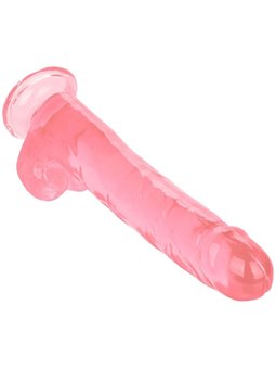 CalExotics Size Queen - Pene Realistico con Testicoli - 25,5 CM Rosa