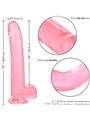 CalExotics Size Queen - Pene Realistico con Testicoli - 25,5 CM Rosa