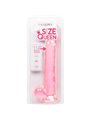 CalExotics Size Queen - Pene Realistico con Testicoli - 25,5 CM Rosa