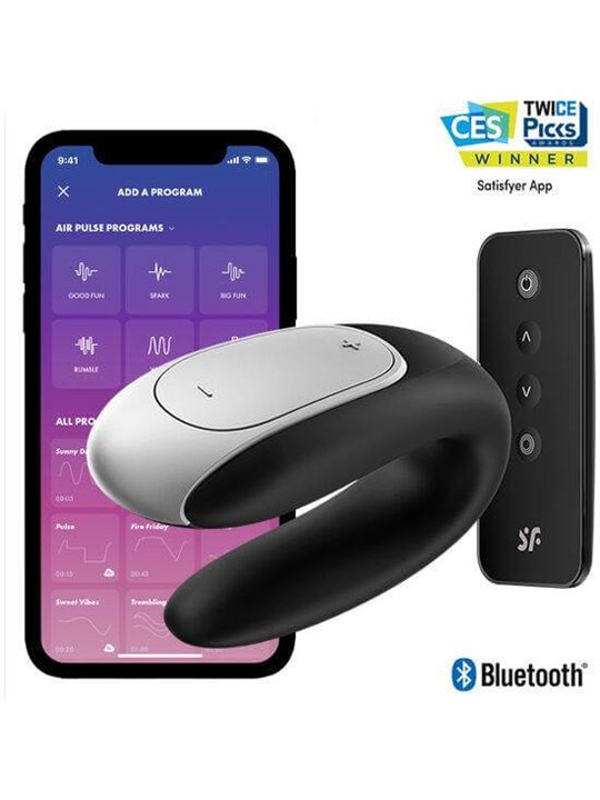Satisfyer - Double Fun Partner Vibrator Black