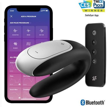 Satisfyer - Vibratore per Coppia Double Fun con App