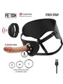 Fetish Submissive Cyber Strap - Harness with Remote Control Dildo Watchme L Technology