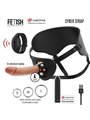 Fetish Submissive Cyber Strap - Harness With Dildo And Bullet Remote Control Watchme L Technology