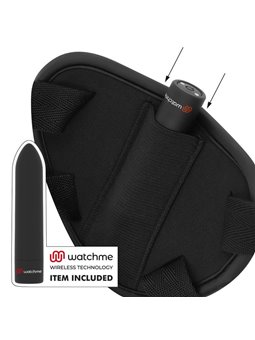 Fetish Submissive Cyber Strap - Harness With Dildo And Bullet Remote Control Watchme L Technology