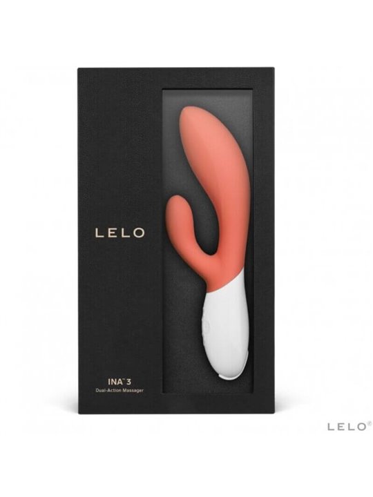 Lelo - Ina 3 Luxury Coral Rabbit Vibrator