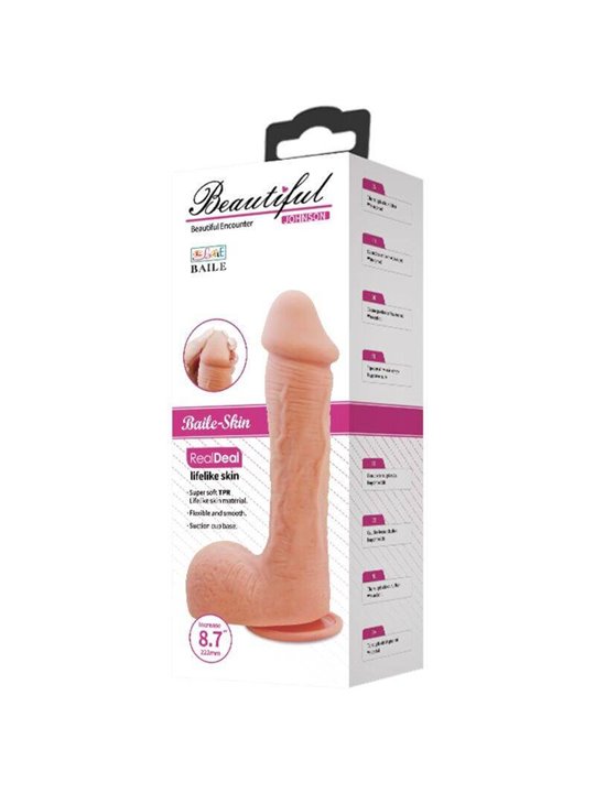 Baile Johnson - Pene Realistico con Ventosa e Testicoli 22 CM