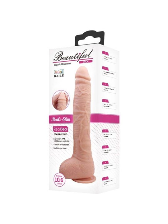 Baile Dick - Pene Realistico con Ventosa e Testicoli 27 CM