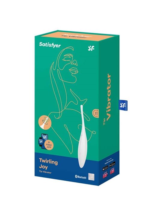 Satisfyer Twirling Joy Clit Tip Vibrator - White