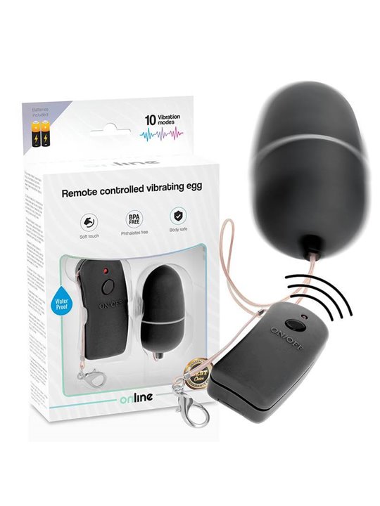 Online- Vibrating Egg With Black Remote Control