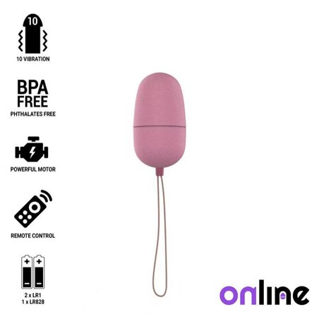 Online- Vibrating Egg with Pink Remote Control