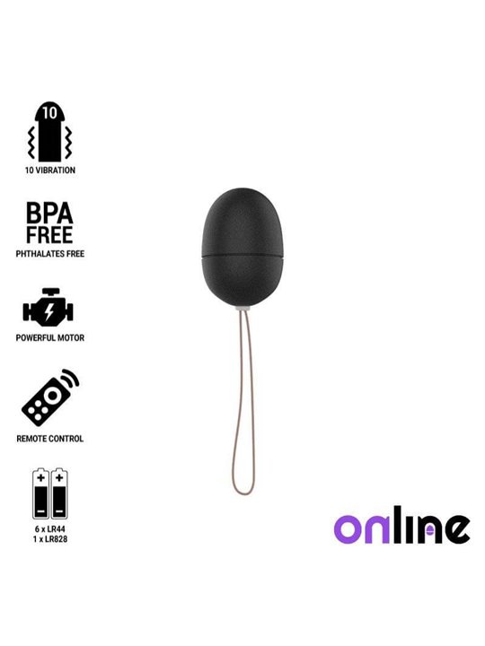 Online- Remote Control Vibrating Egg S Black