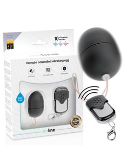 Online- Remote Control Vibrating Egg S Black