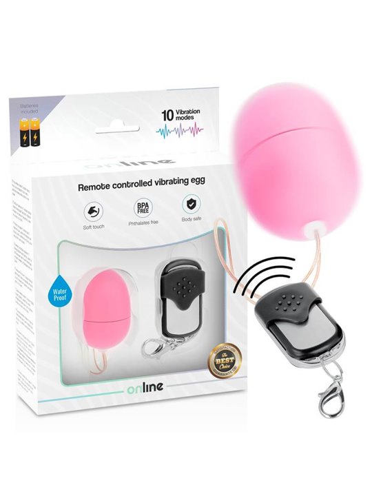Online- Remote Control Vibrating Egg S Pink