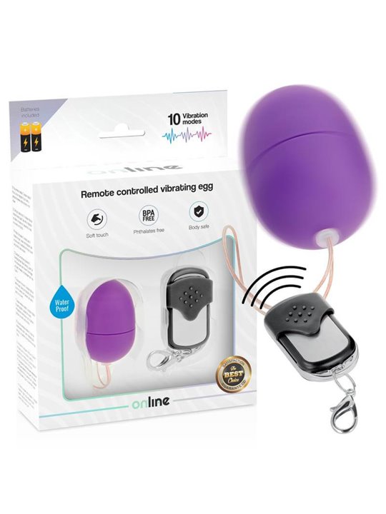 Online- Remote Control Vibrating Egg S Lilac