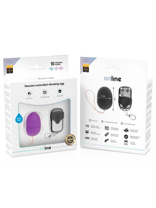 Online- Remote Control Vibrating Egg S Lilac