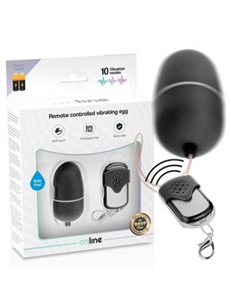 Online- Remote Control Vibrating Egg M Black