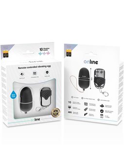 Online- Remote Control Vibrating Egg M Black
