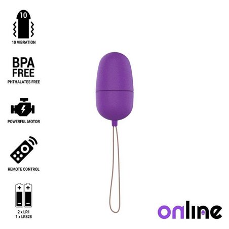 Online- Remote Control Vibrating Egg M Lilac