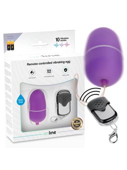 Online- Remote Control Vibrating Egg M Lilac