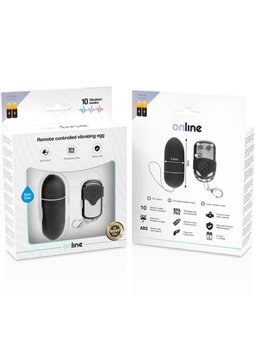 Online- Remote Control Vibrating Egg L Black
