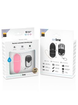Online- Remote Control Vibrating Egg L Pink