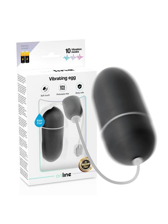 Online- Black Waterproof Vibrating Egg