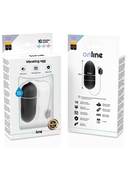 Online- Black Waterproof Vibrating Egg