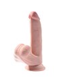 King Cock - Plus 3D Dildo Swinging Balls 24.5 CM Light Skin