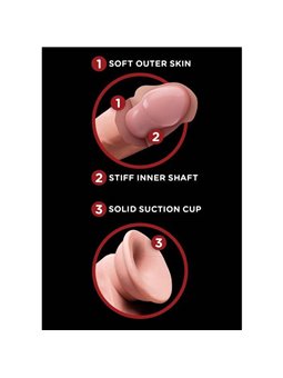 King Cock - Fallo Realistico con Ventosa 3D Cock Swinging Balls 9 Inch