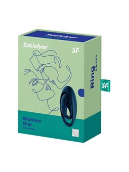Satisfyer Glorious Duo Ring Vibrator Blue