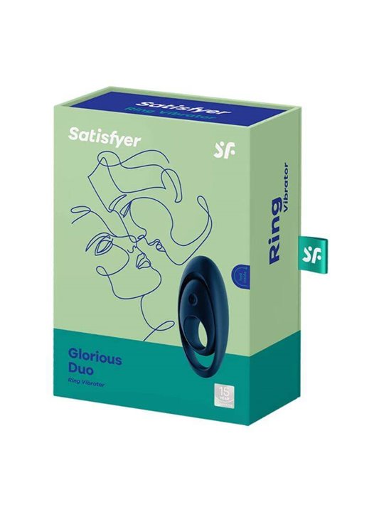 Satisfyer Glorious Duo Ring Vibrator Blue