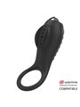 Brilly Glam Alan - Anello Fallico in Silicone con Stimolatore Clitorideo - Nero