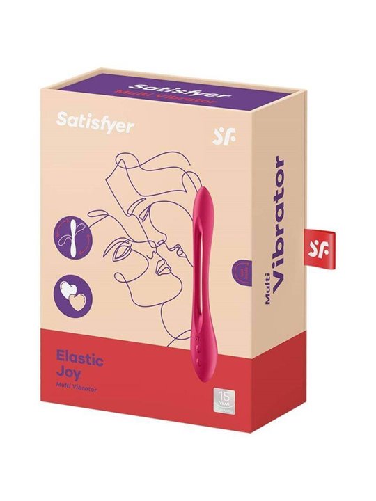 Satisfyer Elastic Joy Multi Vibrator - Red
