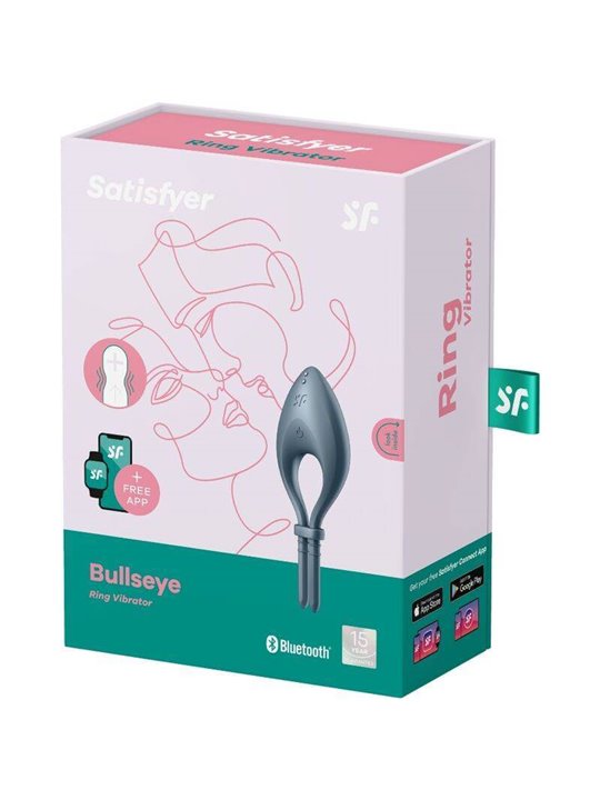 Satisfyer - Bullseye Ring Vibrator App GRey