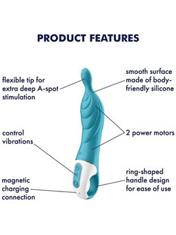 Satisfyer A-Mazing 2 A-Spot Vibrator - Turquoise