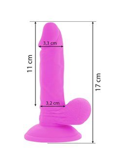 Diversia - Flexible Vibrating Dildo 17 CM - Purple