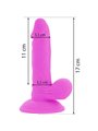 Diversia - Dildo Vibrante Flessibile 17 CM - Viola