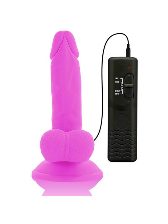 Diversia - Dildo Vibrante Flessibile 17 CM - Viola