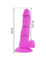 Diversia - Flexible Vibrating Dildo 18 CM - Purple