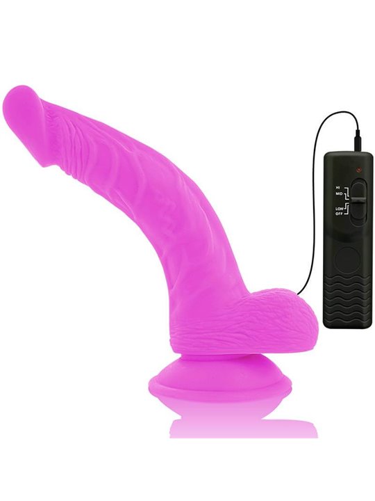 Diversia - Dildo Vibrante Flessibile 21,5 CM - Viola