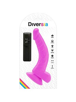 Diversia - Flexible Vibrating Dildo 21.5 CM - Purple