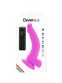 Diversia - Dildo Vibrante Flessibile 21,5 CM - Viola