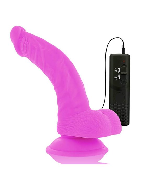Diversia - Dildo Vibrante Flessibile 21,5 CM - Viola
