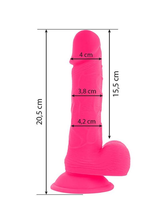 Diversia - Dildo Vibrante Flessibile 20,5 CM - Rosa