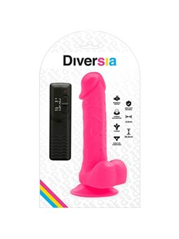 Diversia - Flexible Vibrating Dildo 20.5 CM - Pink