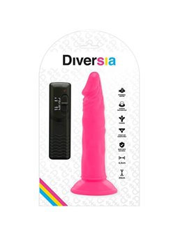 Diversia - Flexible Dildo with Vibration 23 CM - Pink