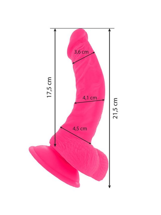Diversia - Dildo Vibrante Flessibile 21,5 CM - Rosa