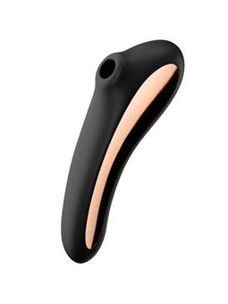 Satisfyer Dual Kiss Air Pulse Vibrator - Black