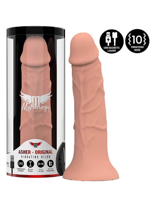 Mythology Asher Original Dildo M - Vibrator Watchme Wireless Technology Compatible