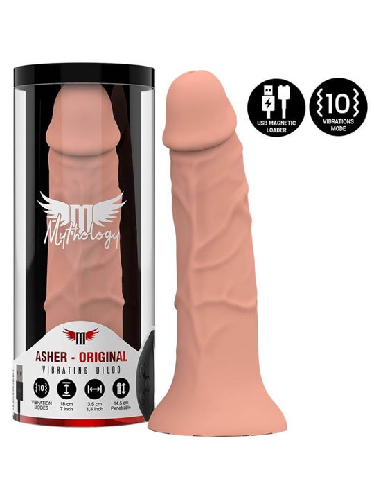 Mythology - Asher Original Dildo S - Vibrator Compatible with Watchme Wireless Technology